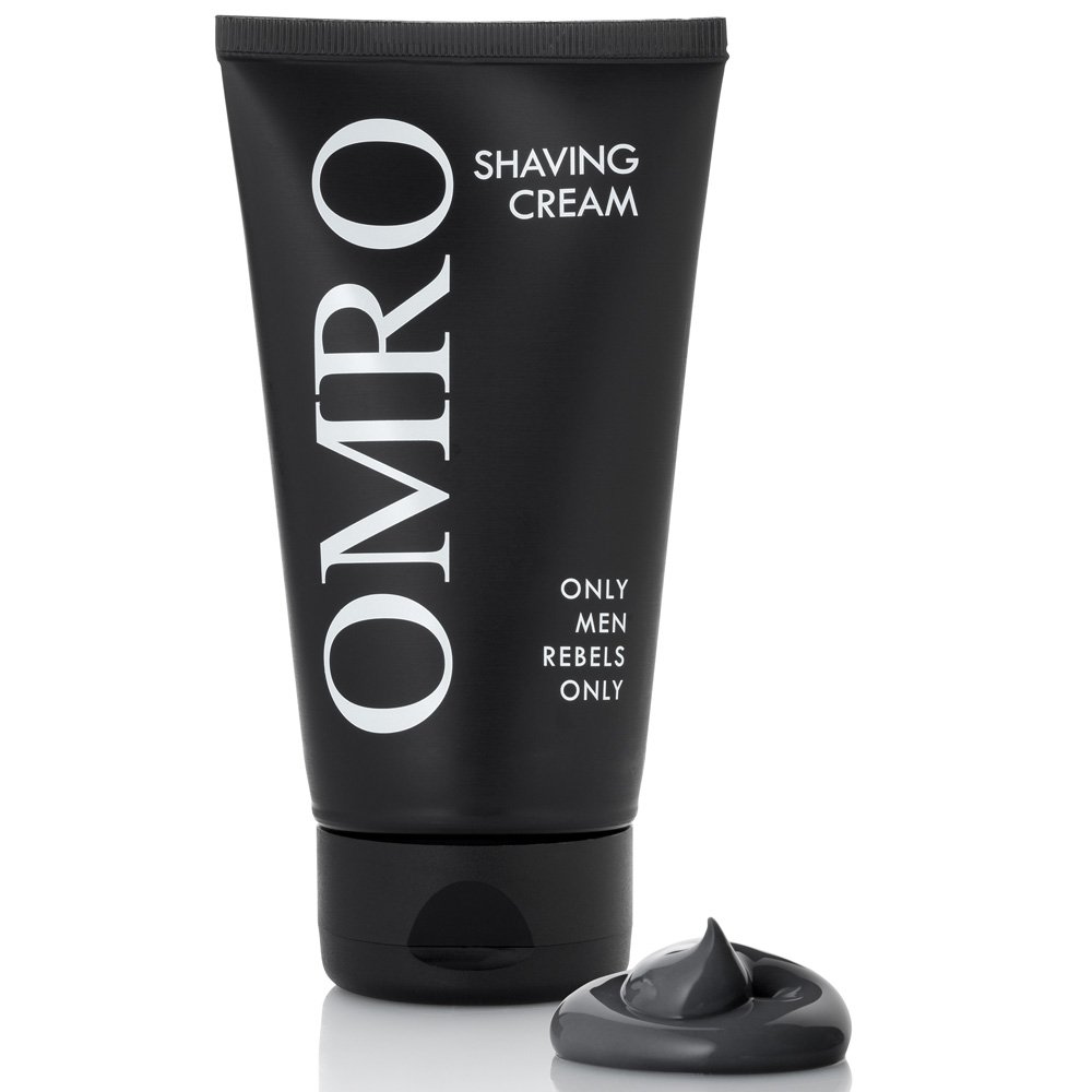 Barbersæt OMRO SHAVE v. Elegant - barbermaskine, 2x barbercreme, barberholder, barberblade