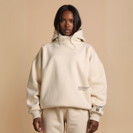 Hoodie "BAD GIRLS GO TO PARIS" - Beige