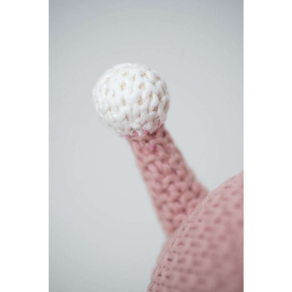Peluche mini cerf rose 100% coton 31X15X40 cm