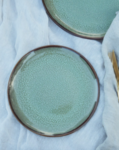 Evora Salad plate green x 6 