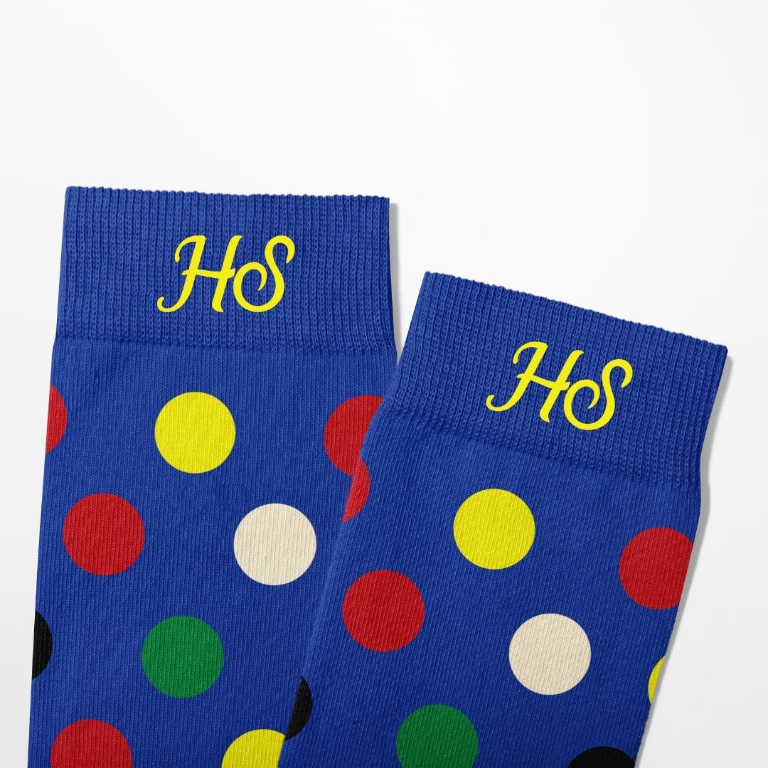 EKG DOT SOCKS - Blue Edition