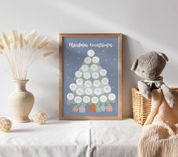 A countdown calendar for toilet training boys, featuring a cute giraffe design. The calendar has numbered circles to track progress, making it a helpful tool for parents during this important developmental stage.
