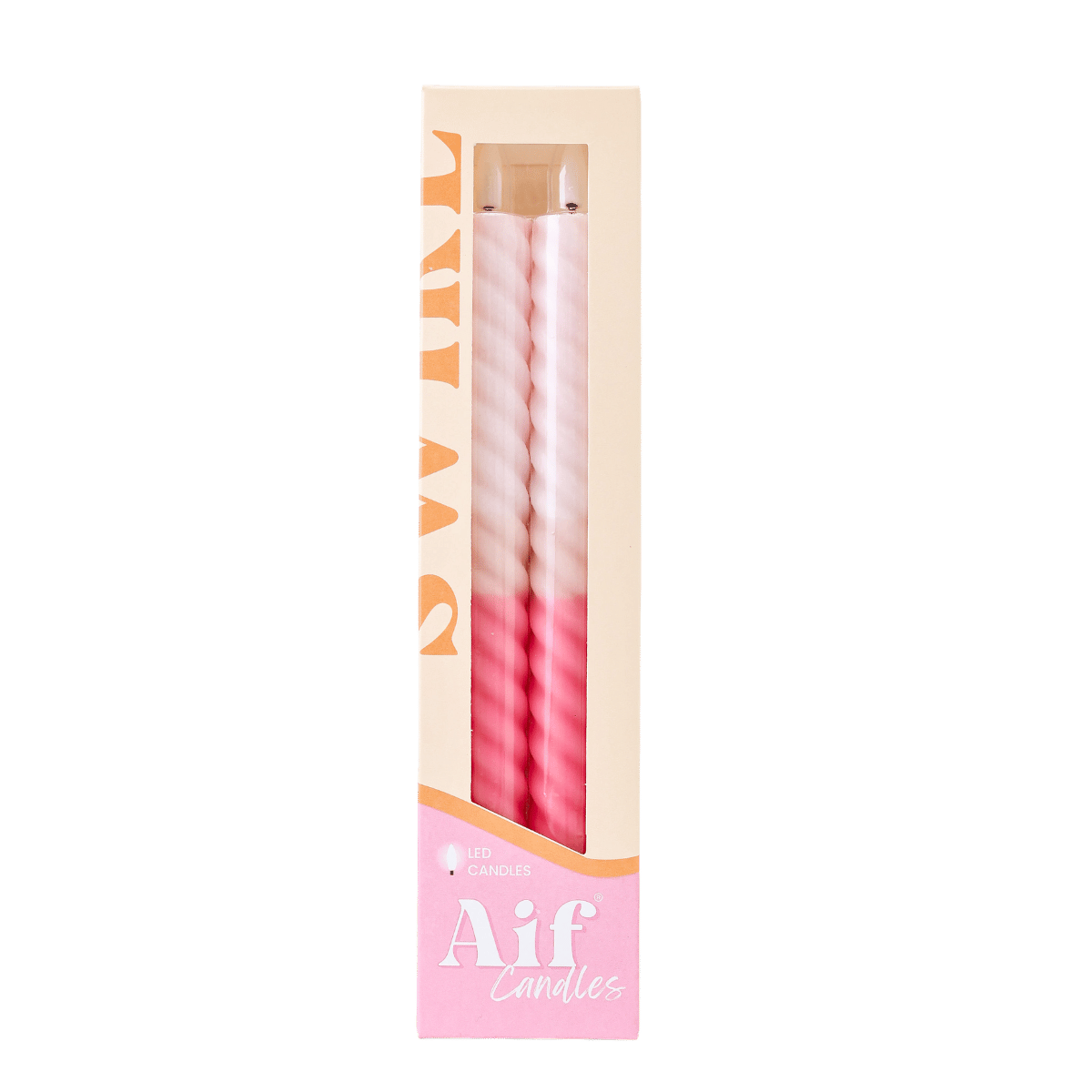 Bougie Tourbillon LED Amour Toujours - Lot de 2