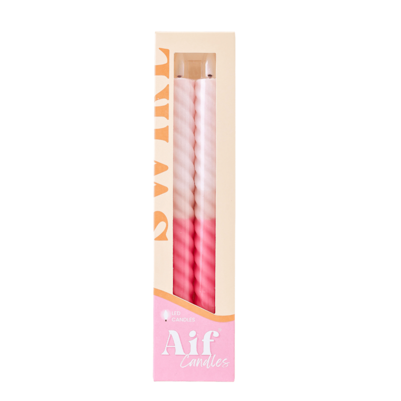 Vela LED en forma de remolino Amour Toujours - Juego de 2