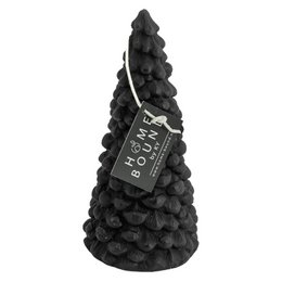 Black Christmas tree candle