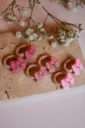 Gumki | 🌺 Sofie – Stare Różowe Kokardki
