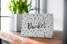 Klappkarte Pünktchen Danke!