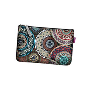 Casablanca pochette in grijs vilt zaklijn Bertoni