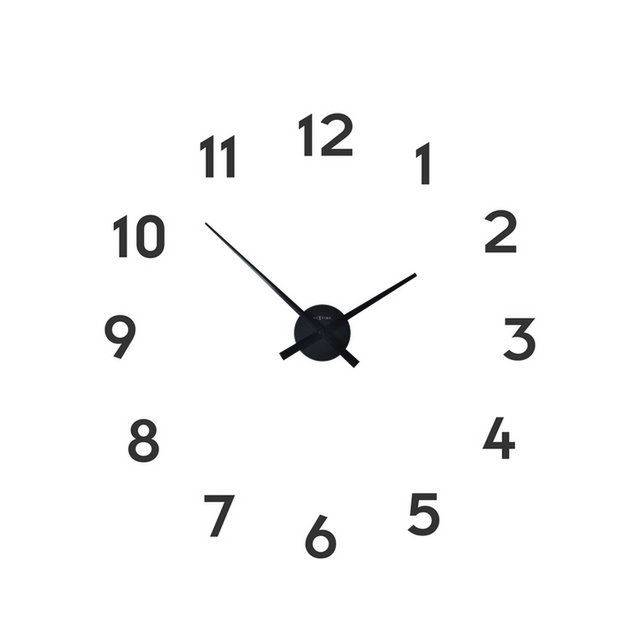 Horloge murale NeXtime Petites Aiguilles 48 x 3 cm noir