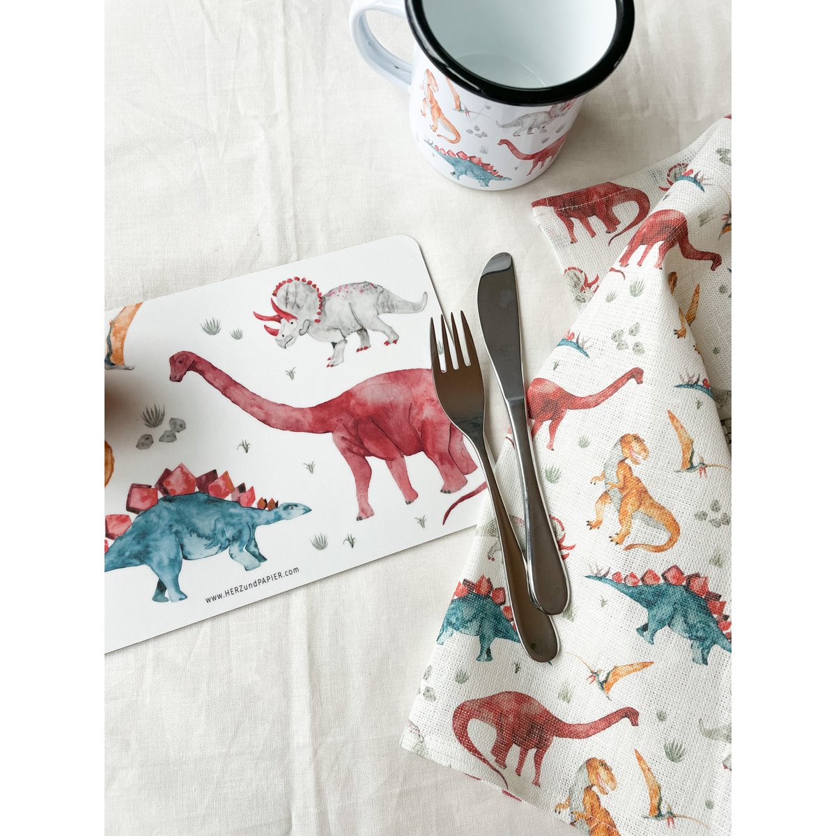 Lunchplankje "Dinosaurus" Exemplaar
