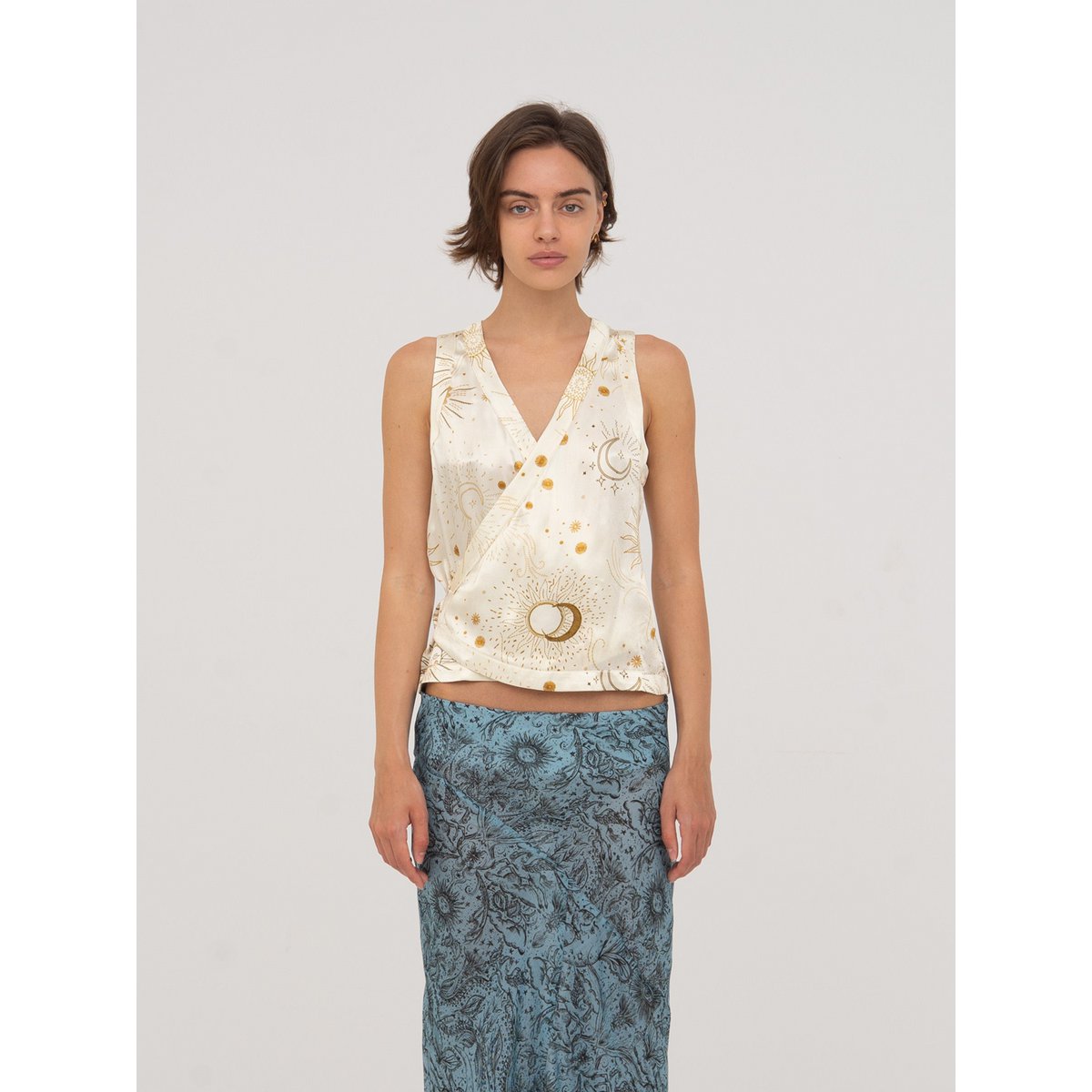 Gilet Priest con stampa del sistema solare