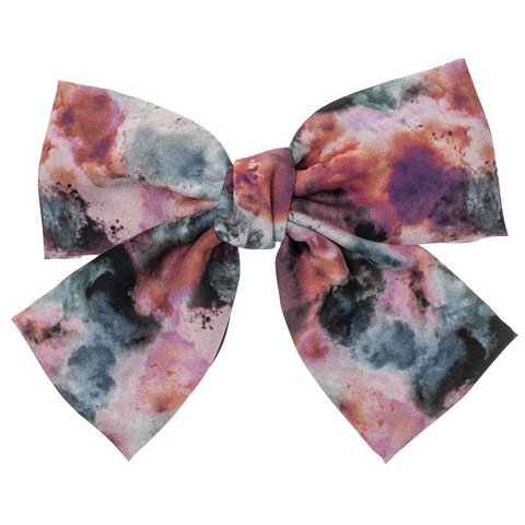 Maxi-Haarschleife mit Aquarelldruck und Haarspange