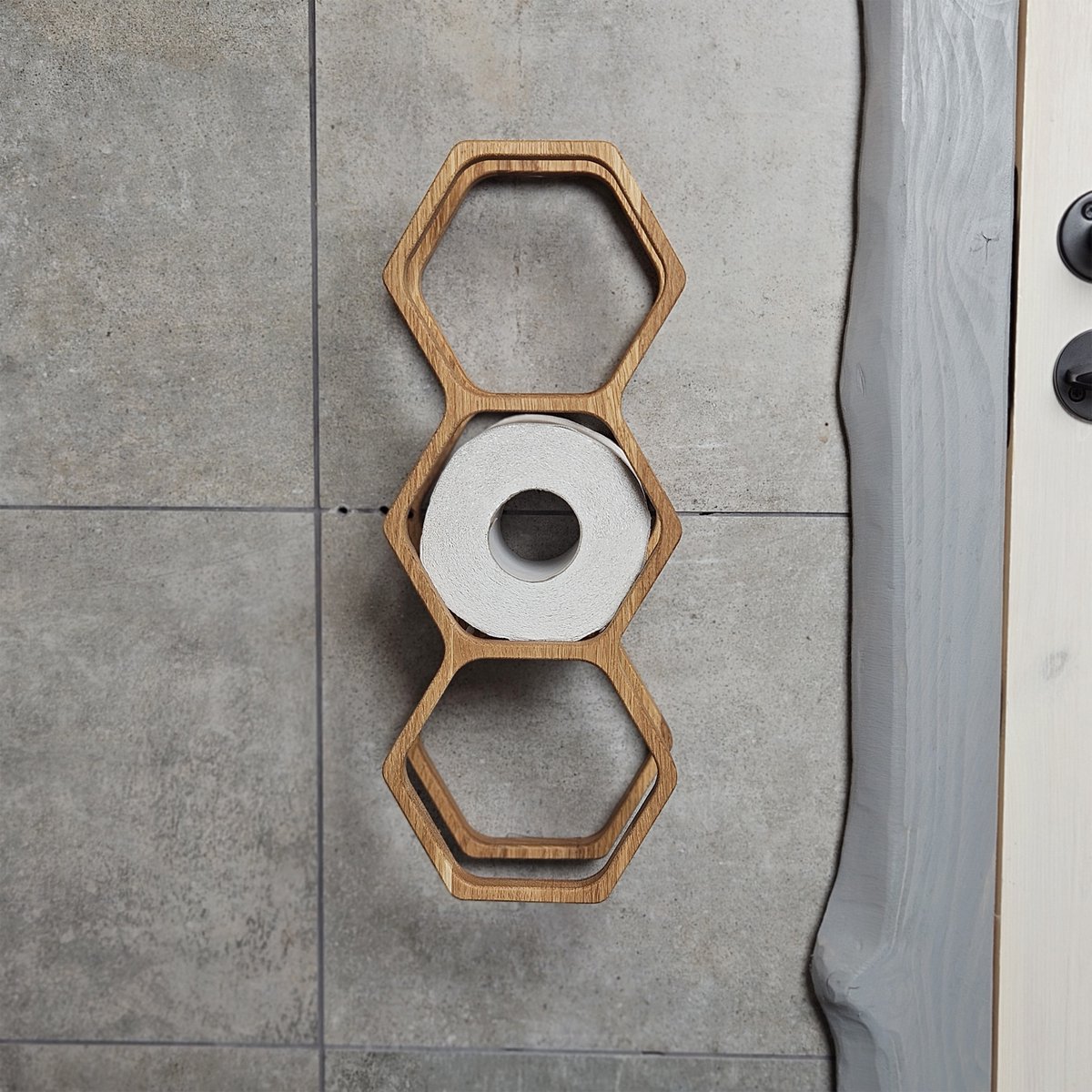 Porte-toilettes à 3 rouleaux, Organisateur de salle de bain compact pour un rangement supplémentaire et un accès facile