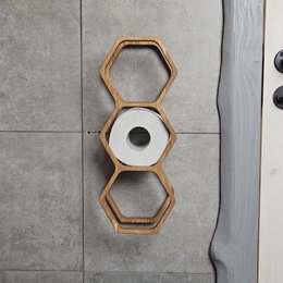 Porte-toilettes à 3 rouleaux, Organisateur de salle de bain compact pour un rangement supplémentaire et un accès facile