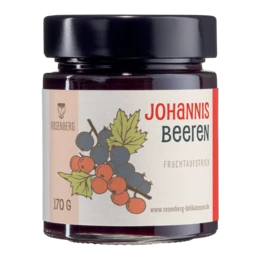 Organic currant jam in 170g, 230g, and 115g jars. Made with high-quality currants for a sweet and tangy flavor.