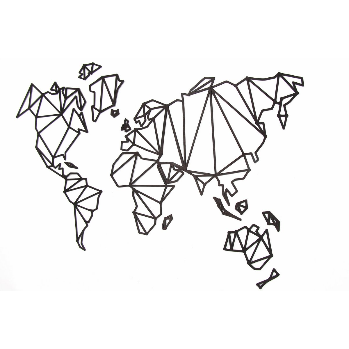 Wooden World Map, Wood wall world map