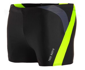 T8231-48 | Dronken zwembroek voor mannen - duurzaam, Econyl®, snel drogend - zwart en geel