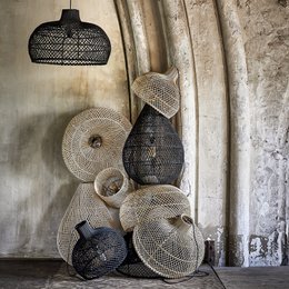 Maze hanging lamp natural Large