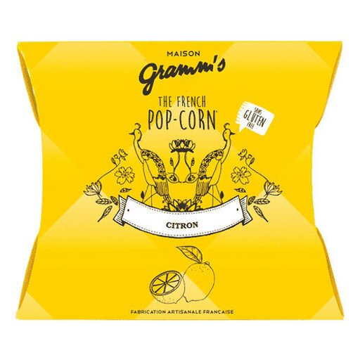 Doosjes gezouten boter karamel popcorn met citroen (30g)