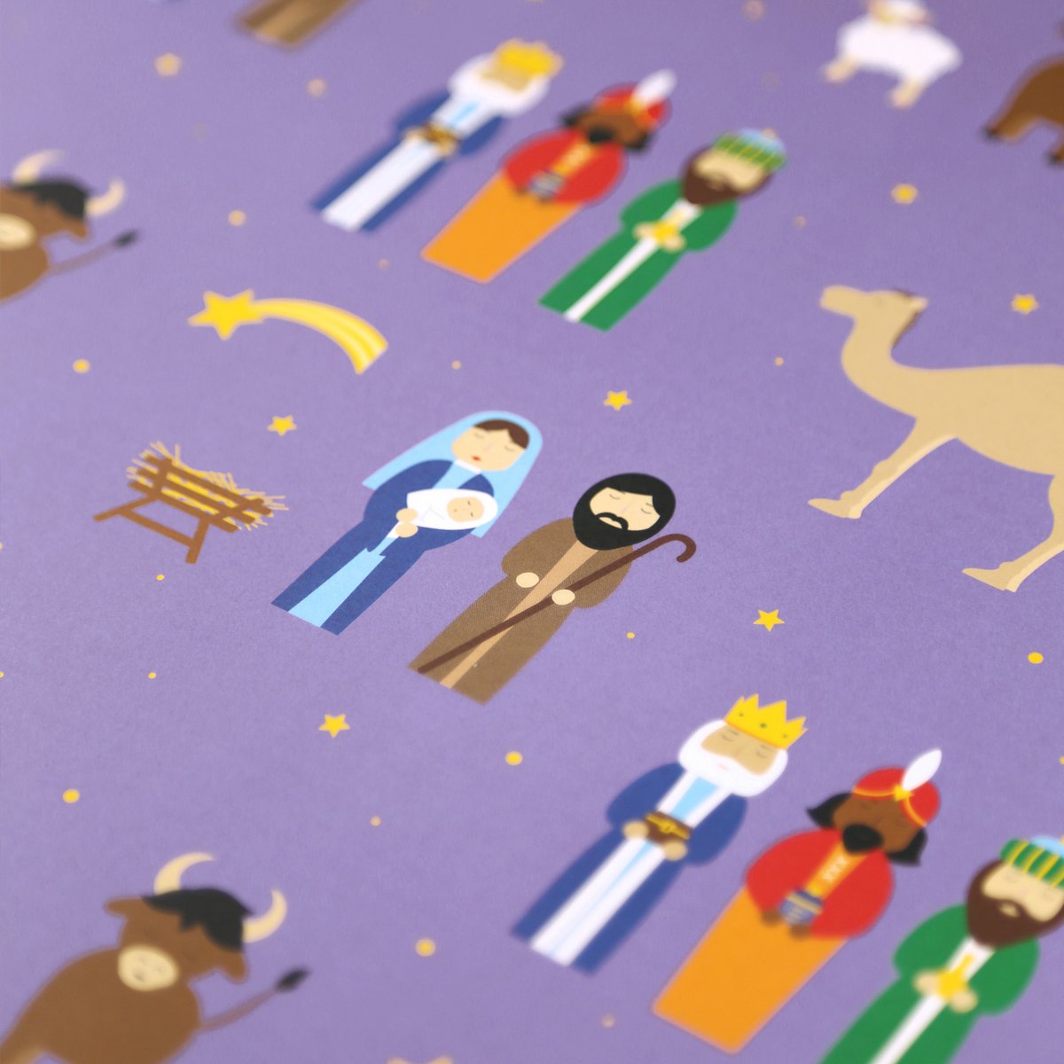 Indpakningspapir julehistorie Joseph