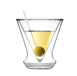 SET of 2 double wall martini glasses SOHO 8937