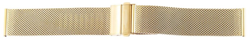 Stainless steel Milanese (quick release), folding clasp, gold-colored, 20 mm
