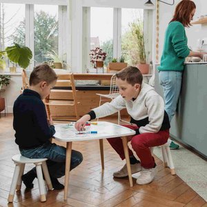 Colorable pack 2 stools
