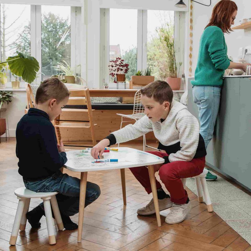 Colorable pack 2 stools