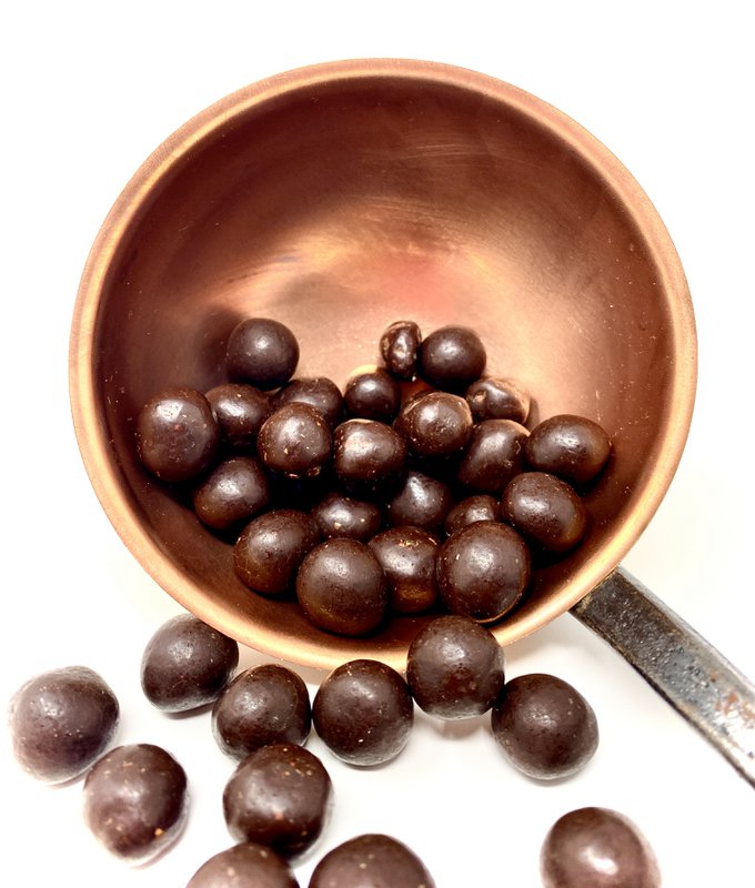 Avellanas con chocolate negro (granel 1 kg)