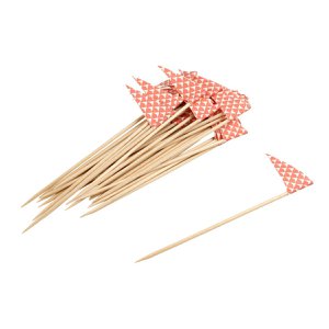 Houten cocktailprikkers 50 stuks Fackelmann Eco Friendly