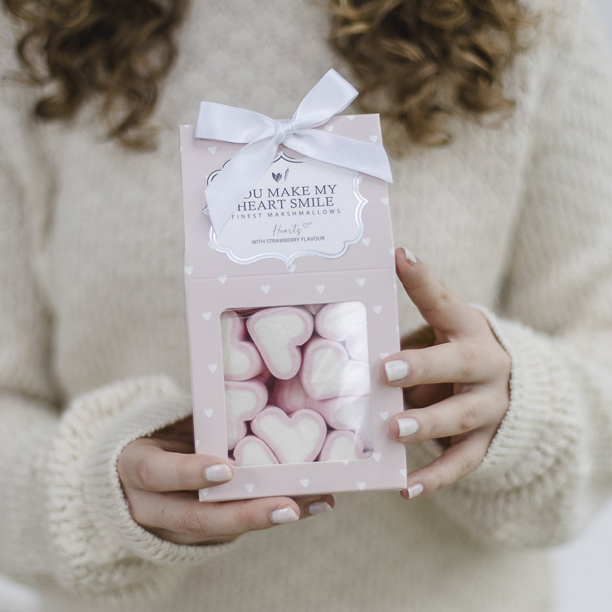 Marshmallows "You make my heart smile"