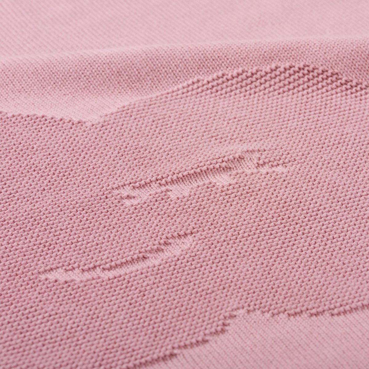 Cadeau couverture bébé baie + hochet rose