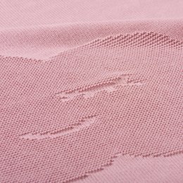 Cadeau couverture bébé baie + hochet rose