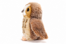 Uil beige 20 cm - knuffel - knuffeldier