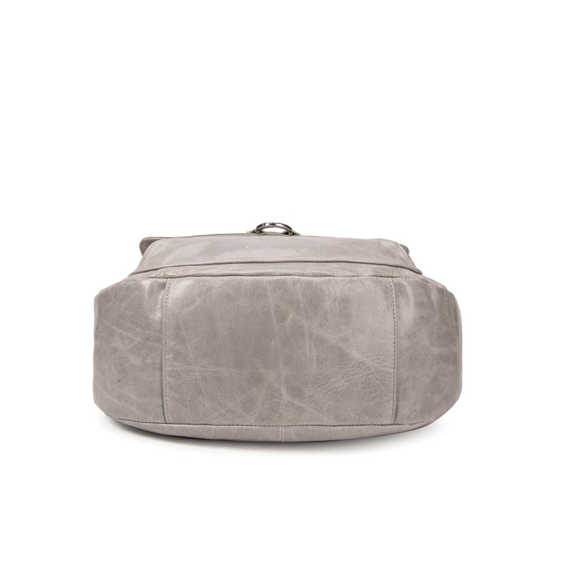 SAC in Cuir Hobo Ully Perle