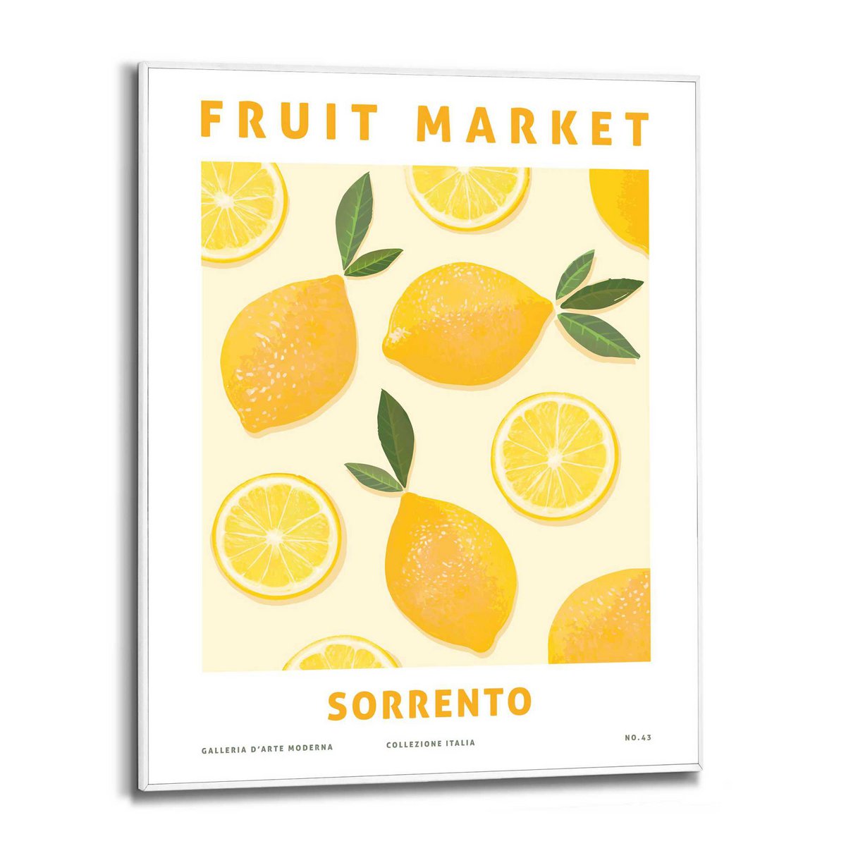Schilderij Slim Frame Lemons 50x40