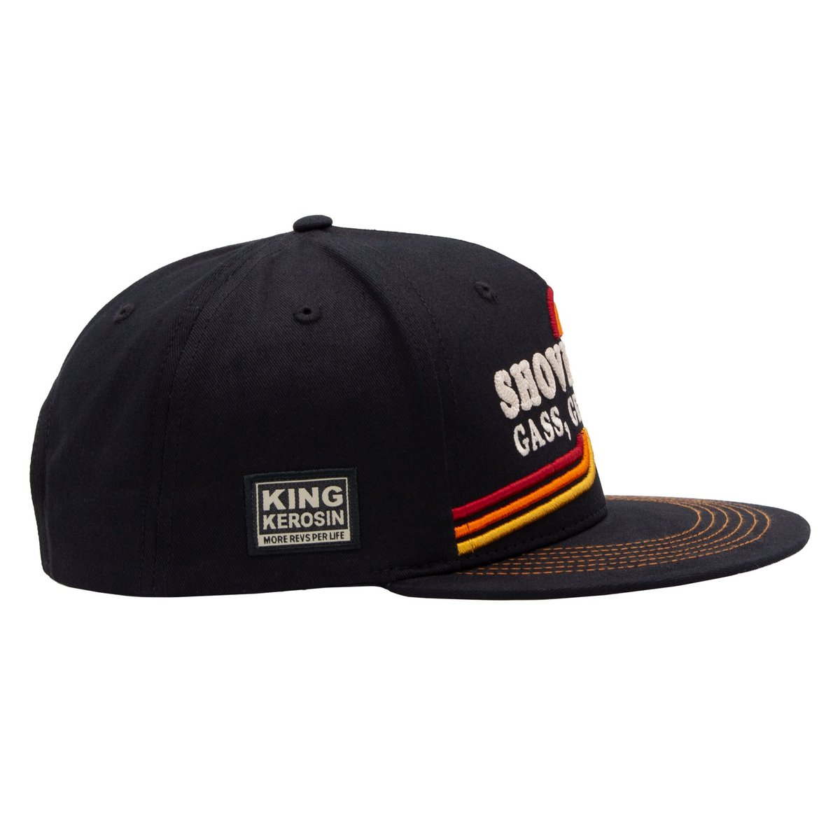 Flat Brim Cap 'Shovelhead' in Schwarz