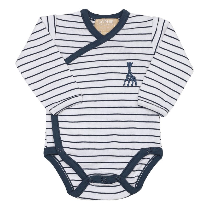 Sophie de Giraf omladning Romper hvid med blå stribe 3m-60cm
