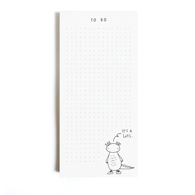Notizblock “It's a lotl" Axolotl DIN A lang