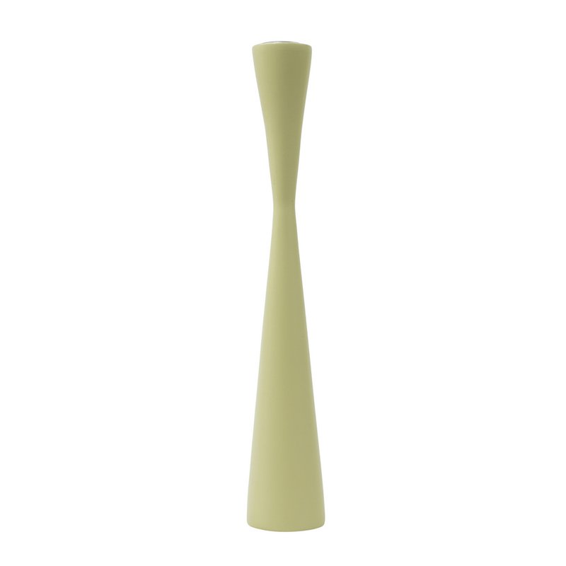 Candleholder wood sandglass 30cm buttermilk