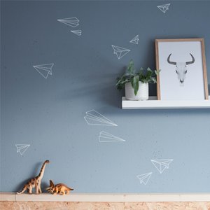 Muursticker vliegtuigen