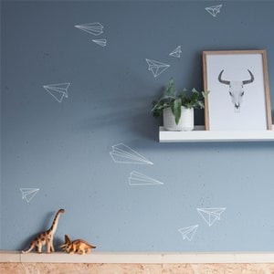 Muursticker vliegtuigen