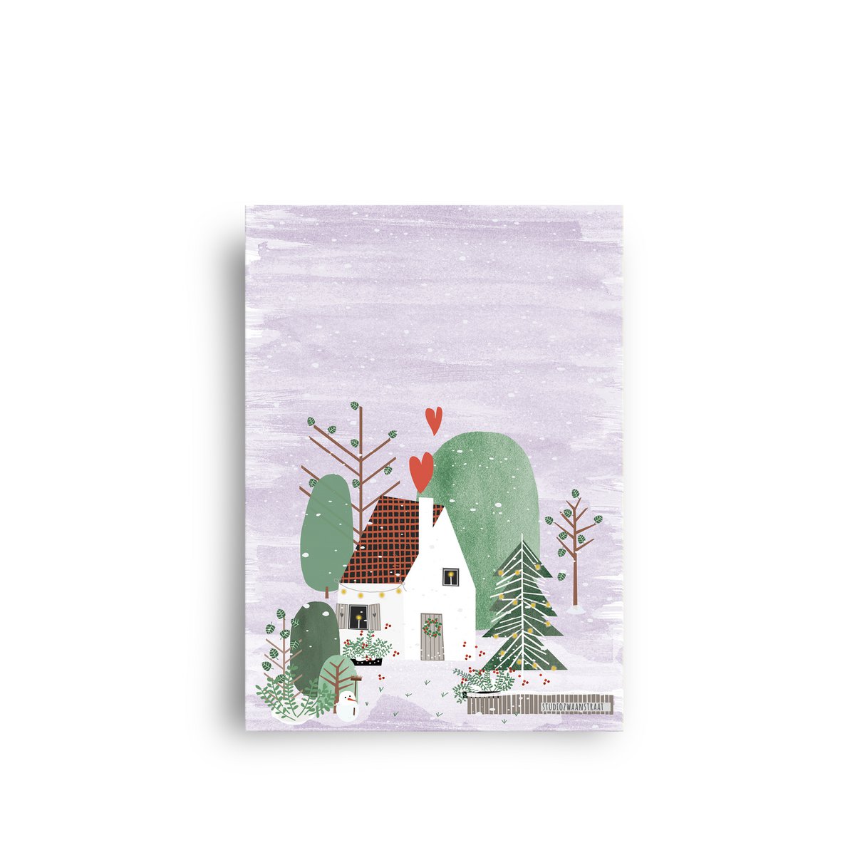 postcard - series 'Christmas' - 'happy home christmas'