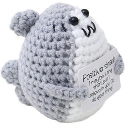 R-N8.1 T2405-493 Knitted Positive Friends - Shark 8cm