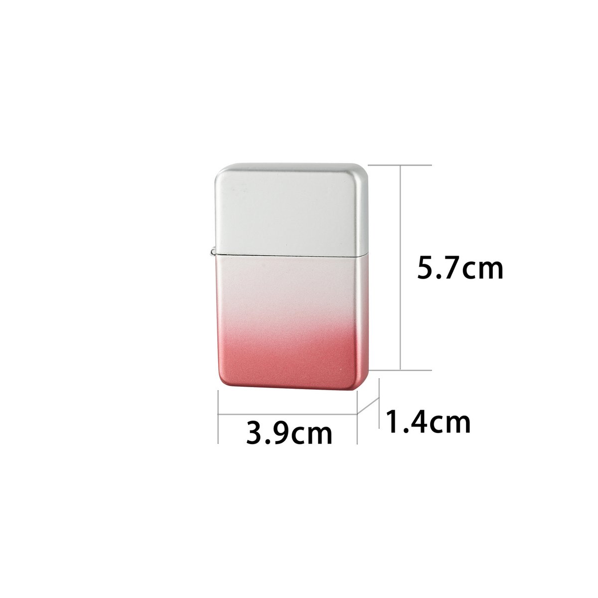 Gradient effect refillable metal lighter - CHAMP