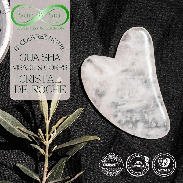 Pack of 11 + 1 Free - Gua Sha Rock Crystal for Face and Body