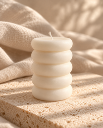 Disks Large candle | rapeseed wax