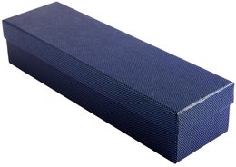 Uhrenbox, Pappe, blau, VE 4, 24 cm x 7 cm x 5 cm