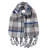 Wintersjaal Dames 50x200 cm Grijs Synthetisch