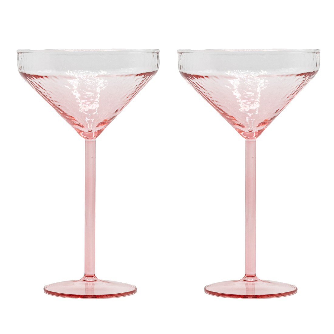 Cocktail glasses Claude, set of 2, pink